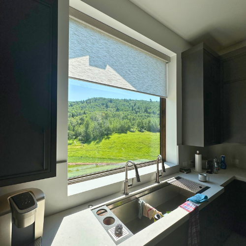 Grand Teton Window Treatments in kitchen area